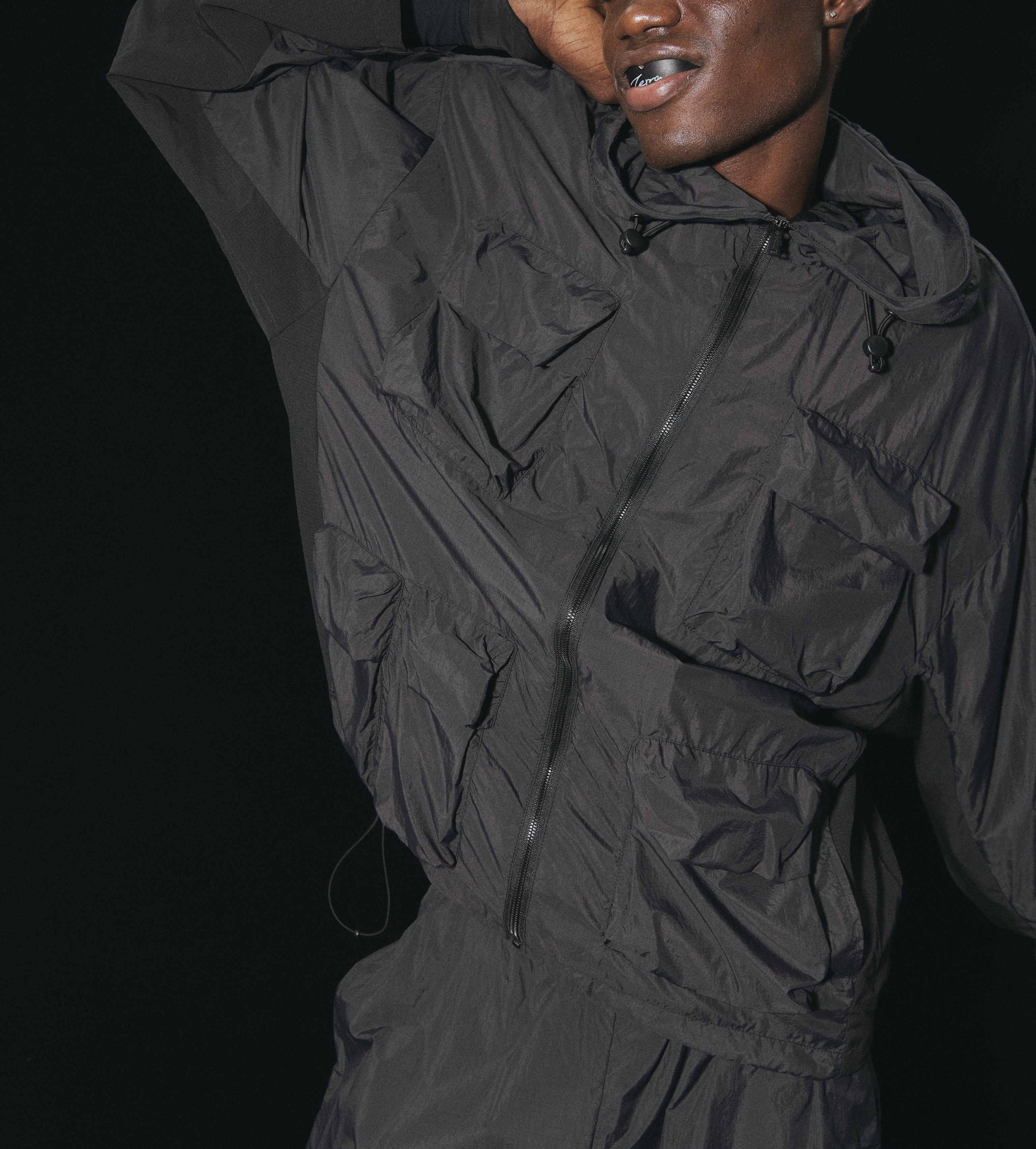 Terrawear Supply Black Hooded Loose Jacket