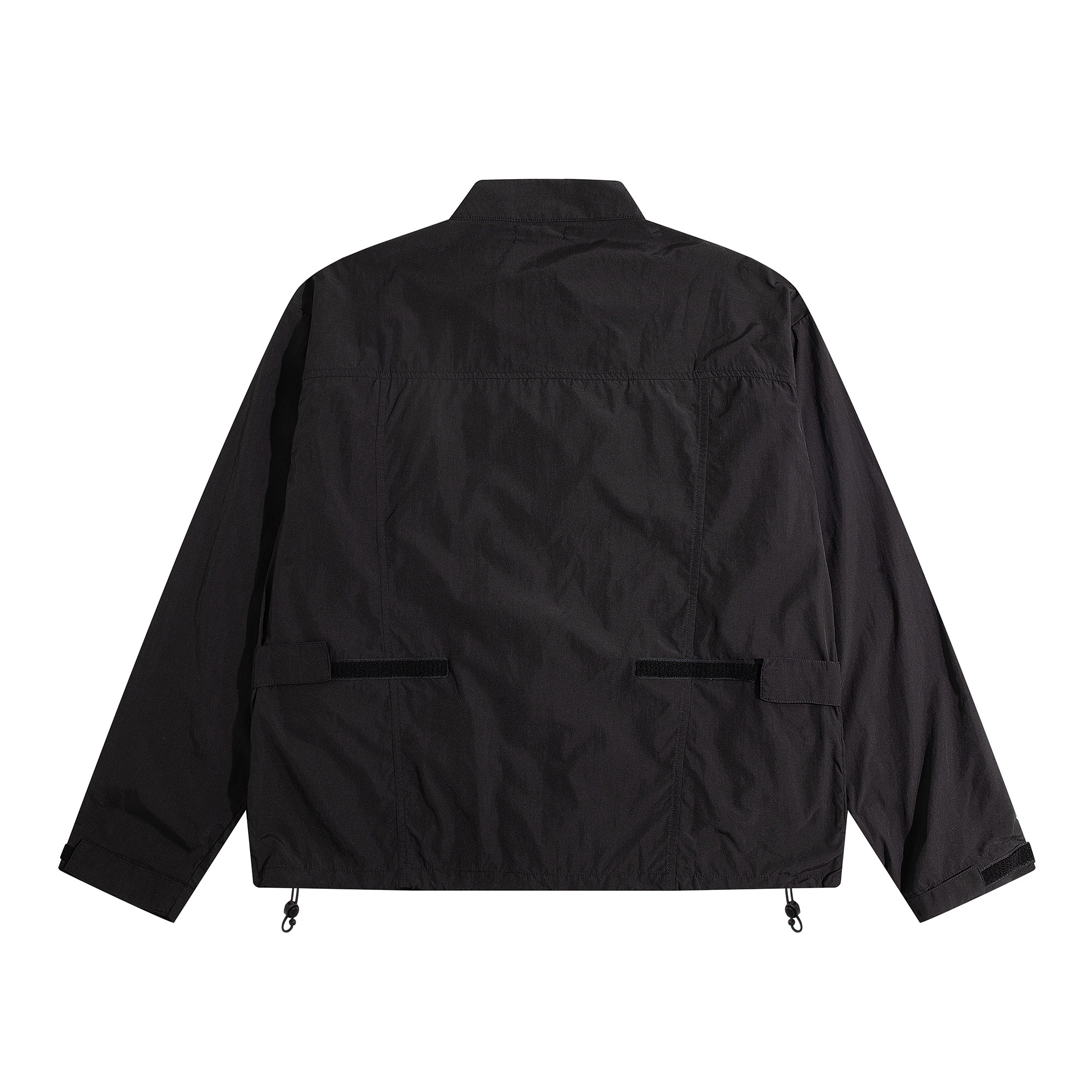 Terrawear Supply Black Cinched-Waist Nylon Jacket