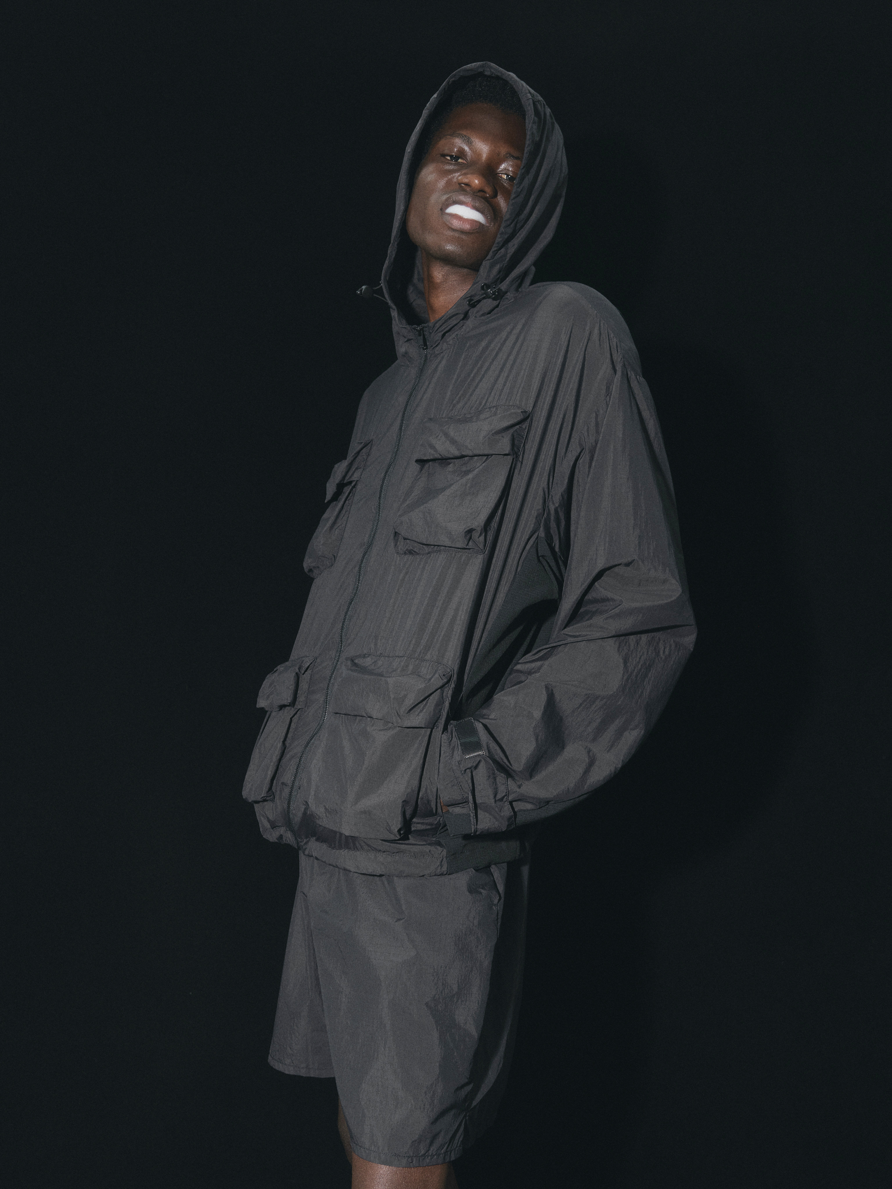 Terrawear Supply Black Hooded Loose Jacket