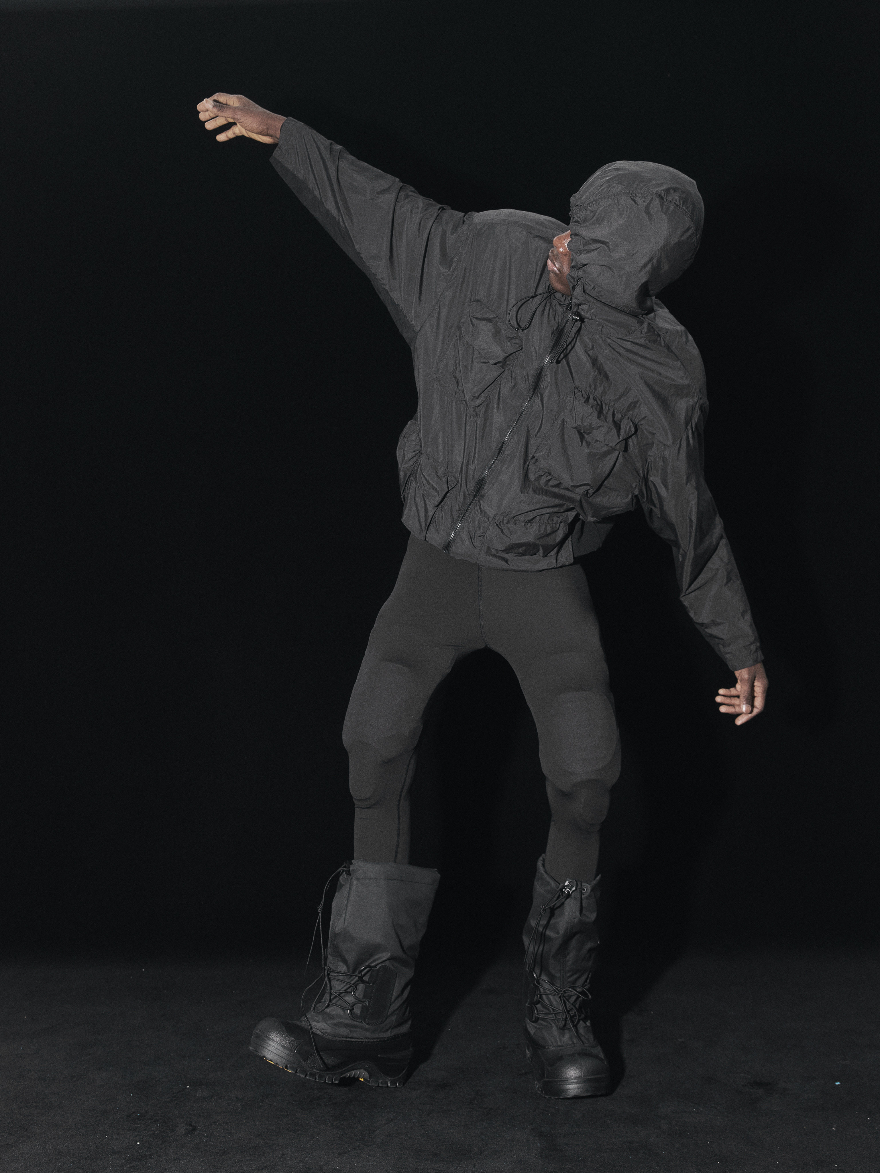 Terrawear Supply Black Hooded Loose Jacket