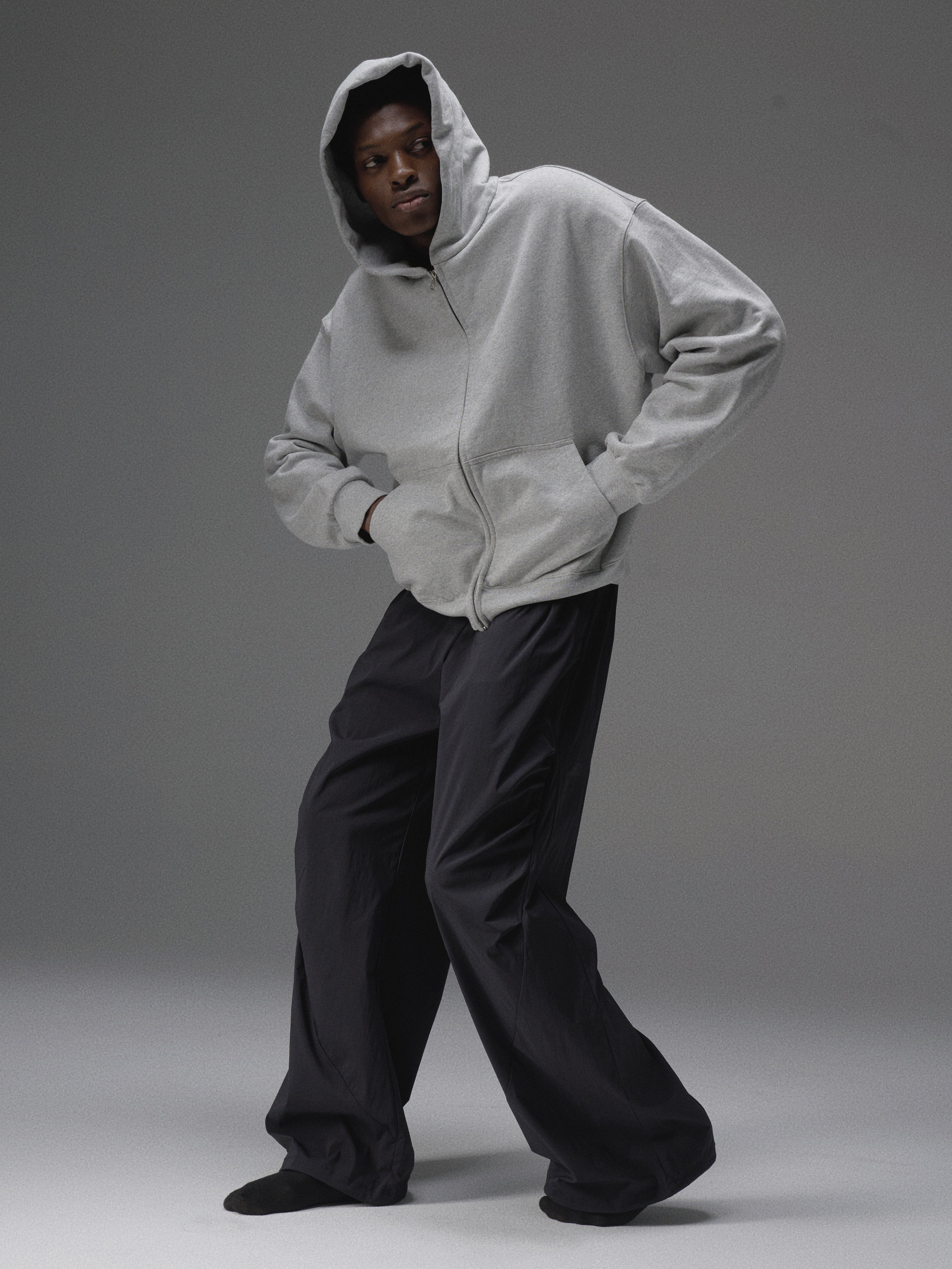 Terrawear Supply Heather Gray Zip-Up Hoodie