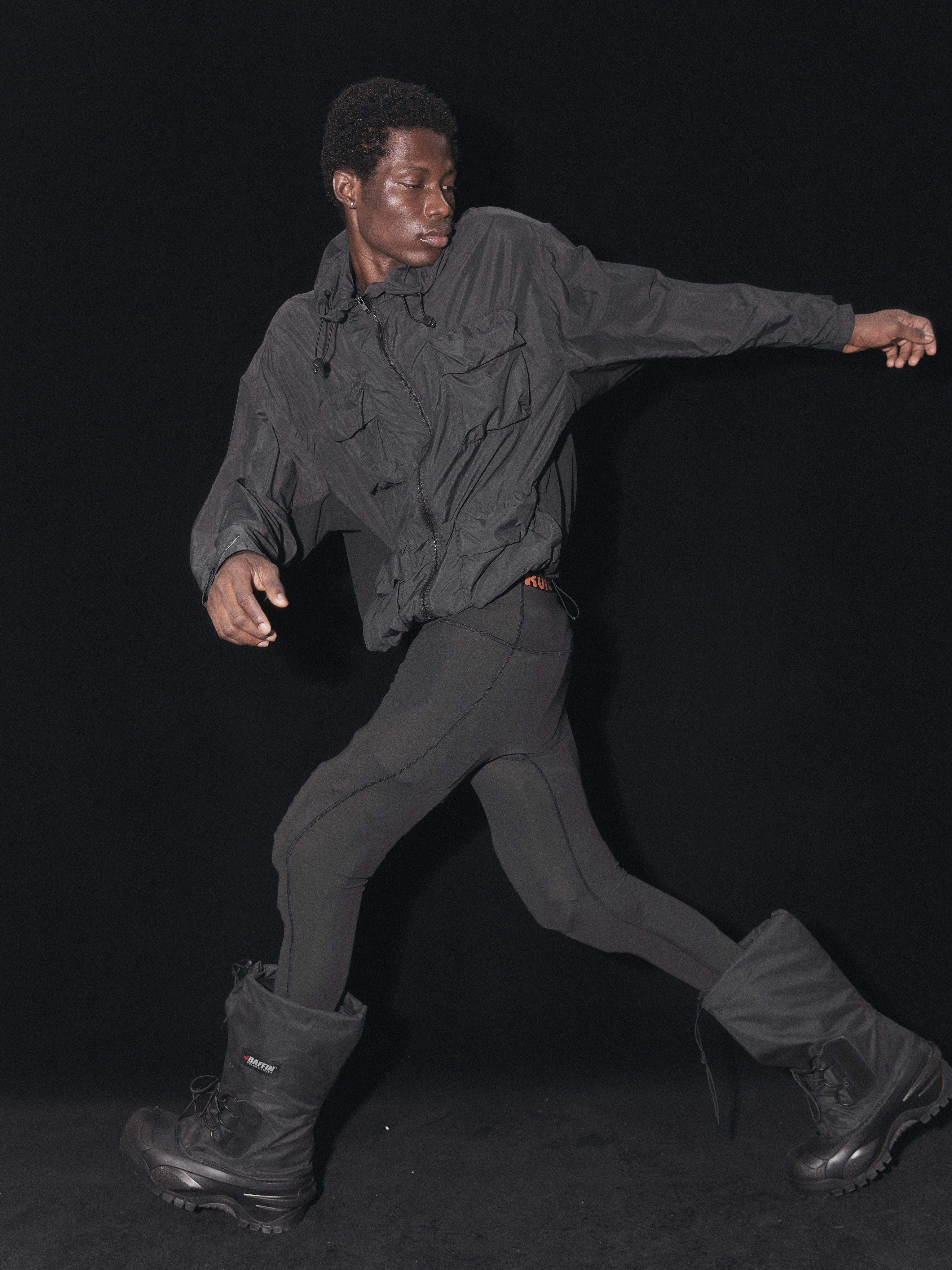 Terrawear Supply Black Hooded Loose Jacket
