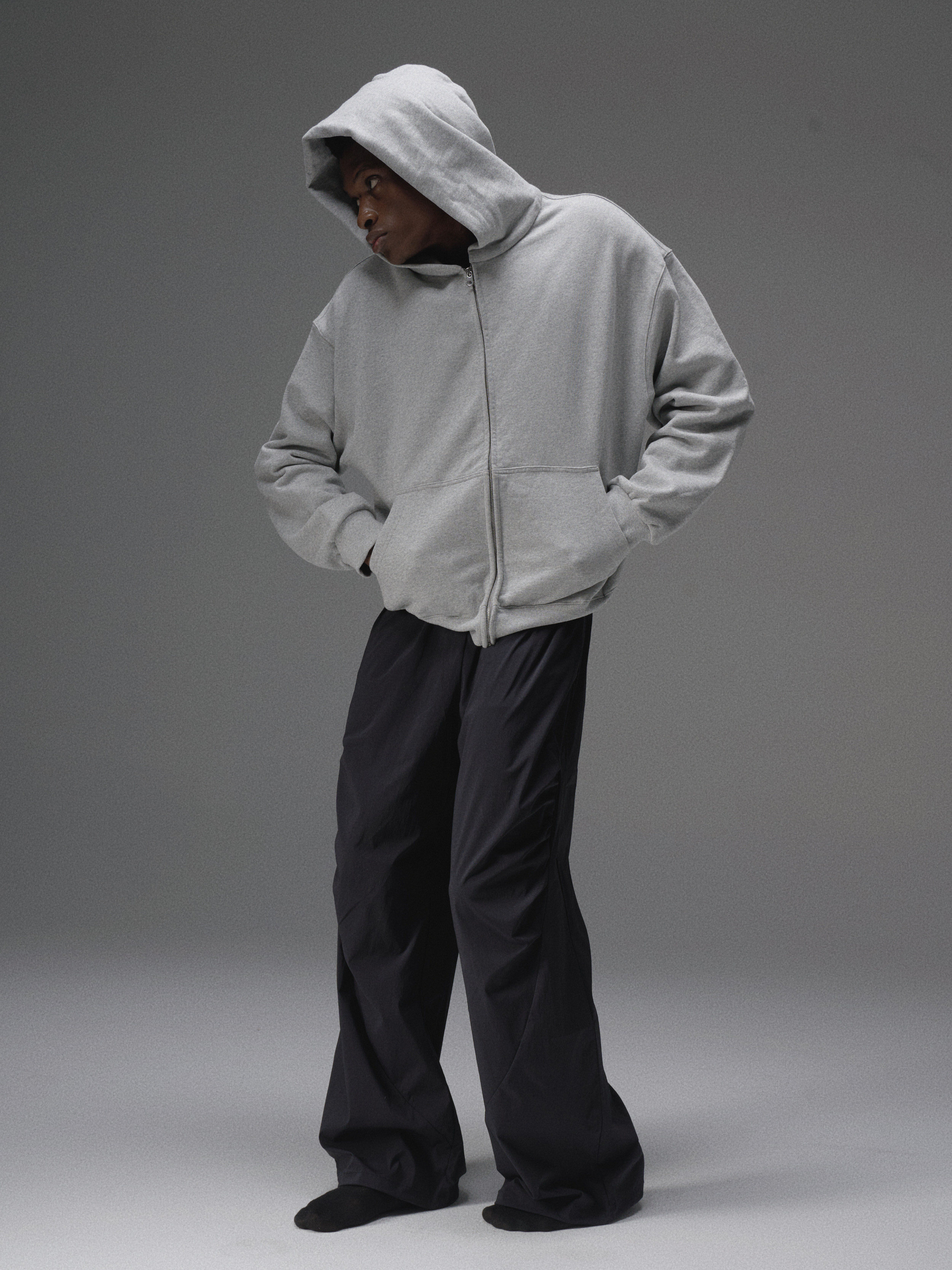 Terrawear Supply Heather Gray Zip-Up Hoodie