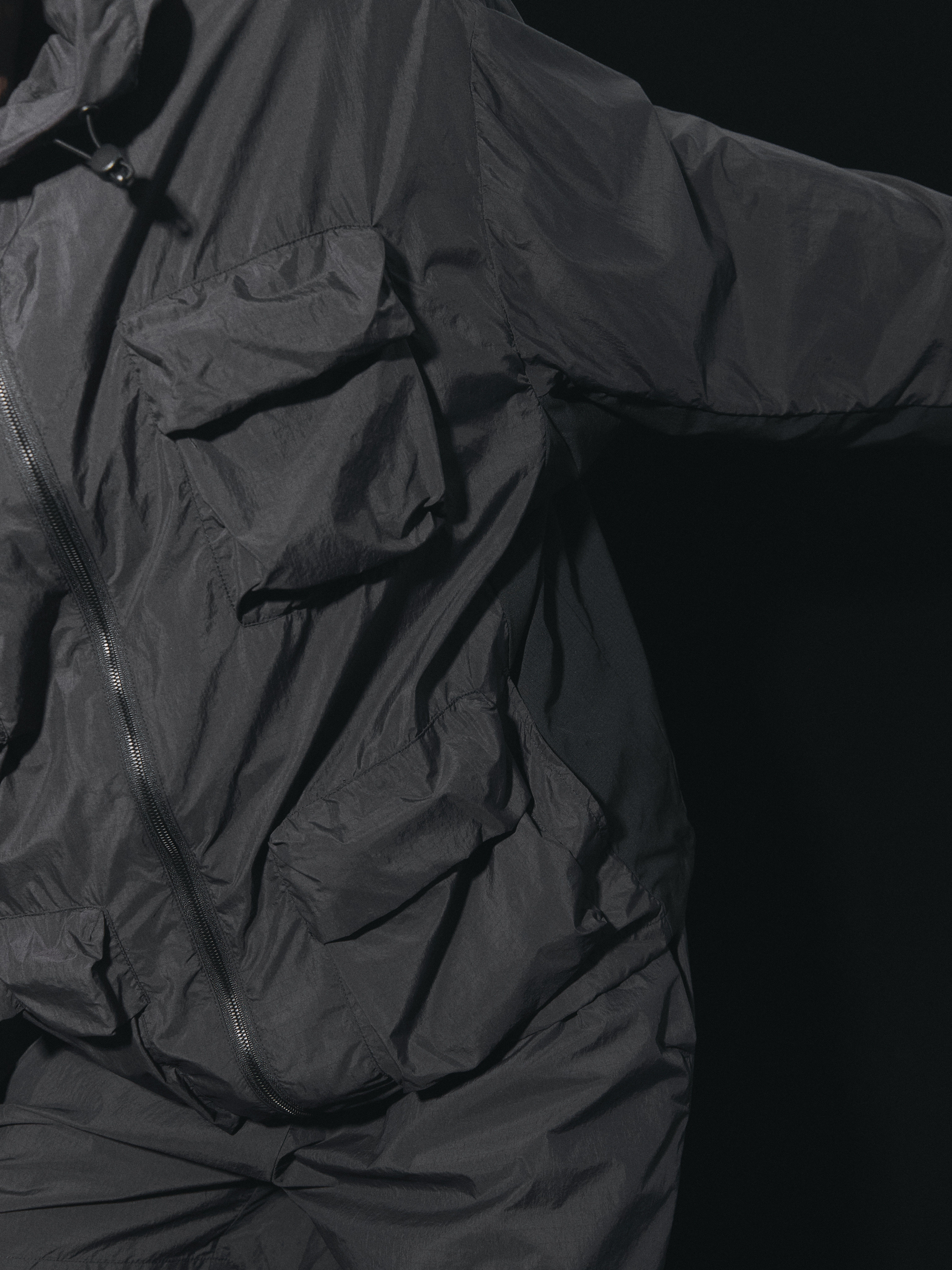 Terrawear Supply Black Hooded Loose Jacket