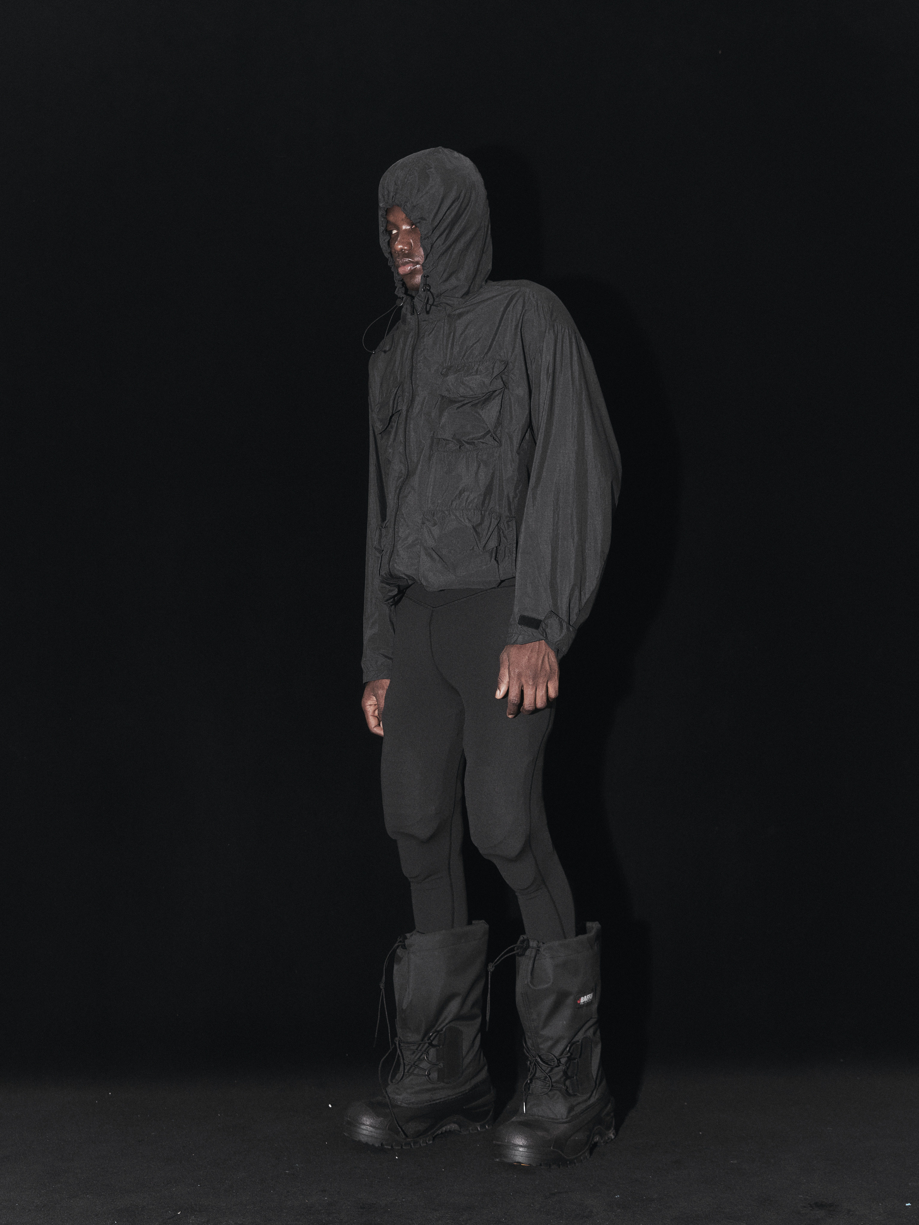 Terrawear Supply Black Hooded Loose Jacket