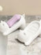Cartoon Cat Imitation Ceramic Plastic Soap Dish Creative Cute Bathroom Soap Holder Storage Rack Sink Drain Rack