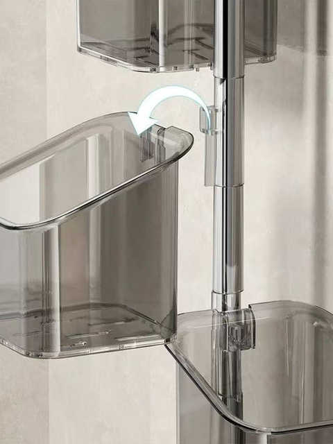 Kitchen Onion, Ginger, and Garlic Storage Box, Multi-Layer Suction Cup Shelf, Wall-Mounted Ginger and Garlic Storage Organizer, No-Drill Basket