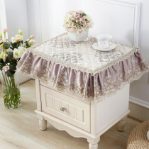 European bedside table cloth bedside table cover multi-purpose scarf bedroom dirt-resistant simple modern fabric lace dust cover