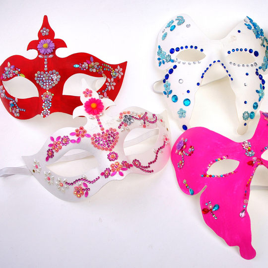 Набор для творчества: маска для косплея к школе, маскарадная маска, ручная работа, DIY, материалы для росписи лица