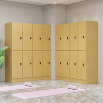 Wooden bath center bathroom locker staff cabinet gym swimming pool yoga studio cabinet locker with lock