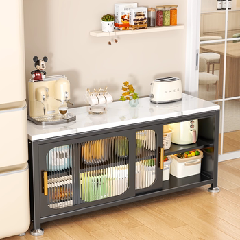 Kitchen rack multi-functional microwave oven rack rock plate countertop sideboard cabinet household multi-layer storage rack