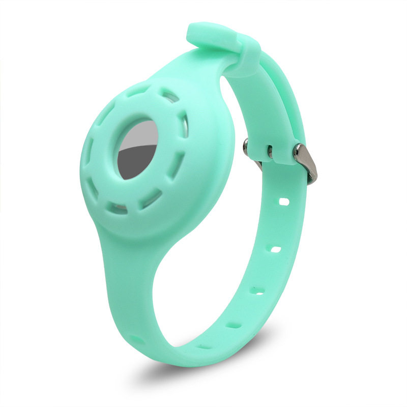 Pet Cat and Dog Airtag Silicone Integrated Protective Case Positioning Collar Fluorescent Anti-Loss Apple Tracker Neck Strap