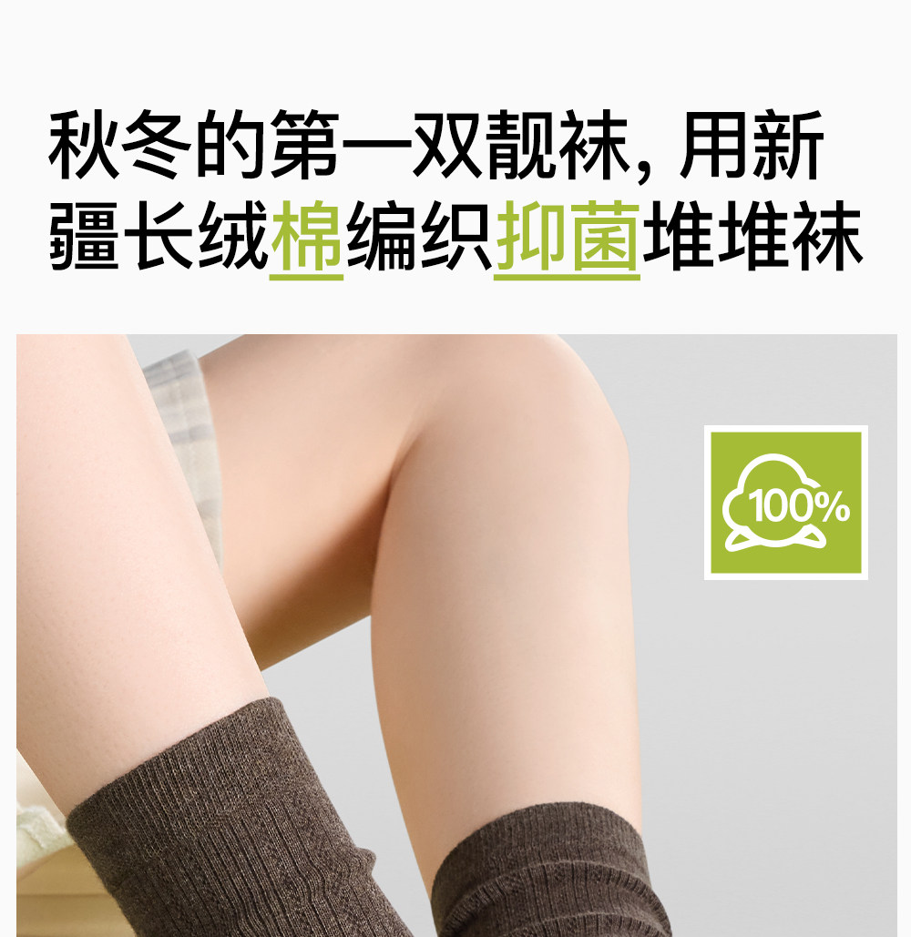 Secret World Antibacterial 100% Cotton Slouch Socks