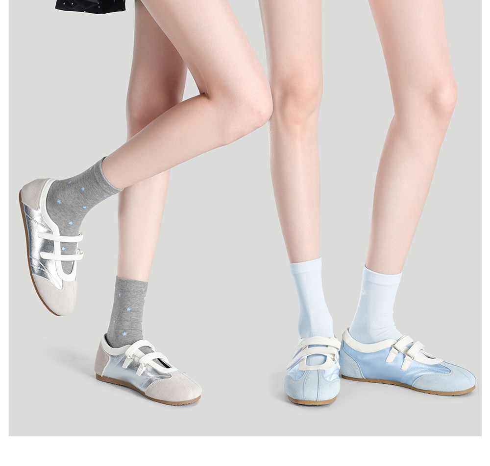 Secret World Ballet-Style Loose-Top Cotton Socks