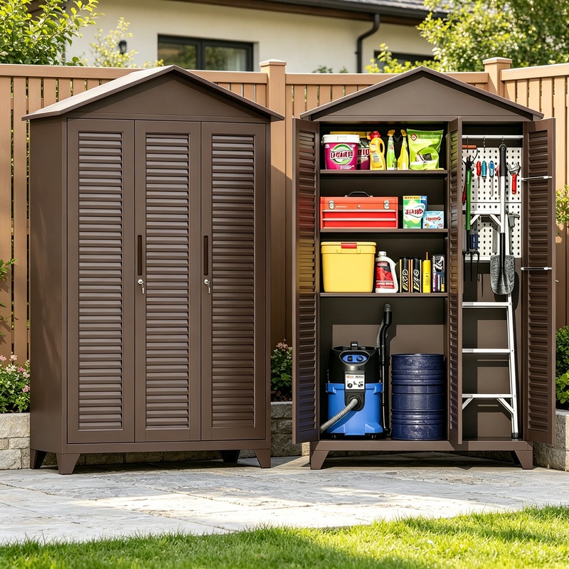 Outdoor All-Steel Cleaning Tool Storage Cabinet Garden Balcony Courtyard Utility Cabinet Mop Cleaning Cabinet Fishing Gear Storage Cabinet Outdoor All-Steel Cleaning Tool Storage Cabinet Garden Balcony Courtyard Utility Cabinet Mop Cleaning Cabinet Fishing Gear Storage Cabinet