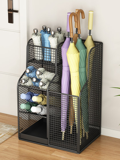 Umbrella Storage Rack for Commercial Lobby, Umbrella Holder for Home Entrance, Umbrella Drying Rack for Entryway