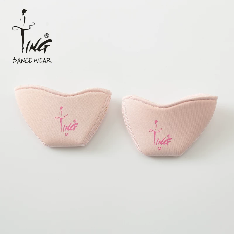 Chen Ting dance supplies adult diving cotton ballet pointe shoe cover for women beginners protecting toes pink