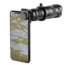 Professional fishing drift watching artifact mobile phone full screen telescope high definition high power live broadcast night fishing outdoor photography wide angle 36