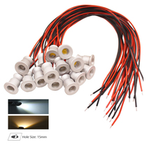 10pcs 1W DC12V IP65 Mini LED Spot Thumb Spotlight Lamp