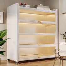 Kitchen rack dust-proof cabinet floor-standing multi-layer household storage cabinet multi-functional sideboard cabinet storage cupboard