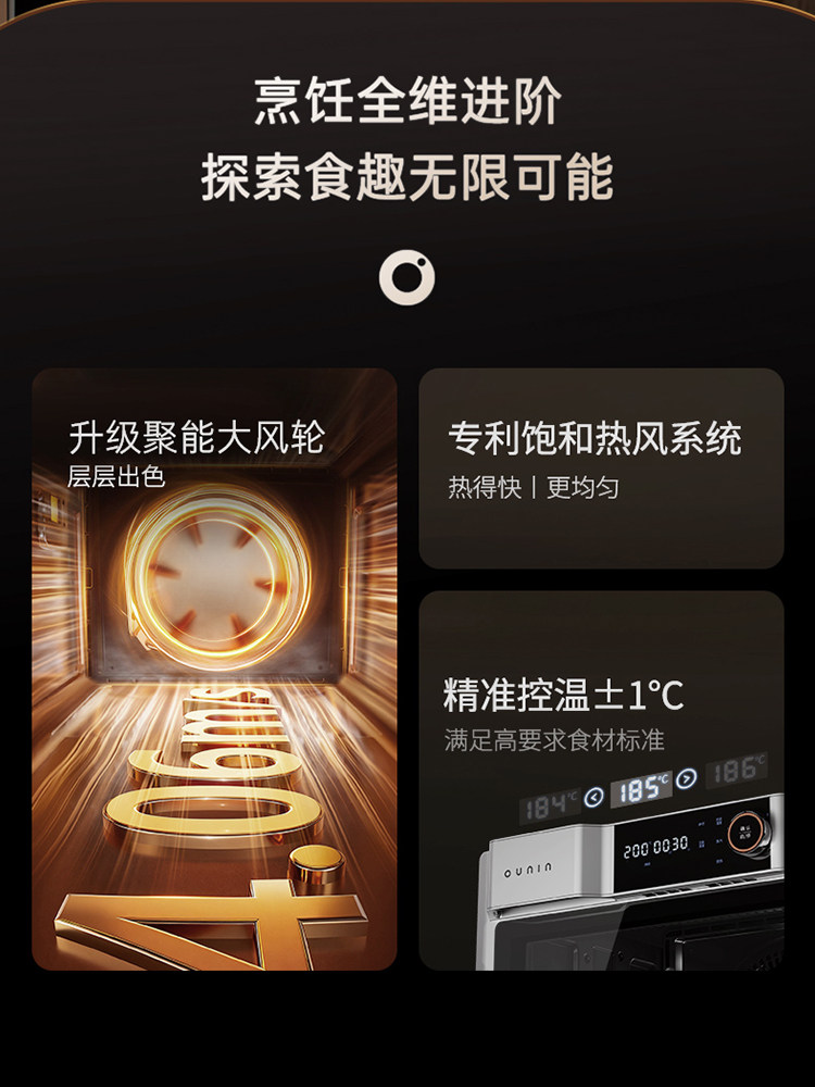 [304 Stainless Steel Liner] Ouningxing Kitchen Steaming Stove 32L Electric Oven, Steaming, Baking, and Frying All-In-One, Household Multi-Purpose Steamer