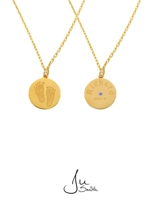 Ju Smith original jewelry life imprint series 18K gold coin pendant customized