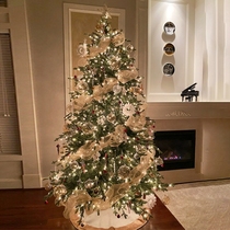 Christmas tree household large-scale ins style high-end decoration large-scale light-emitting ornaments Christmas 2024 new style