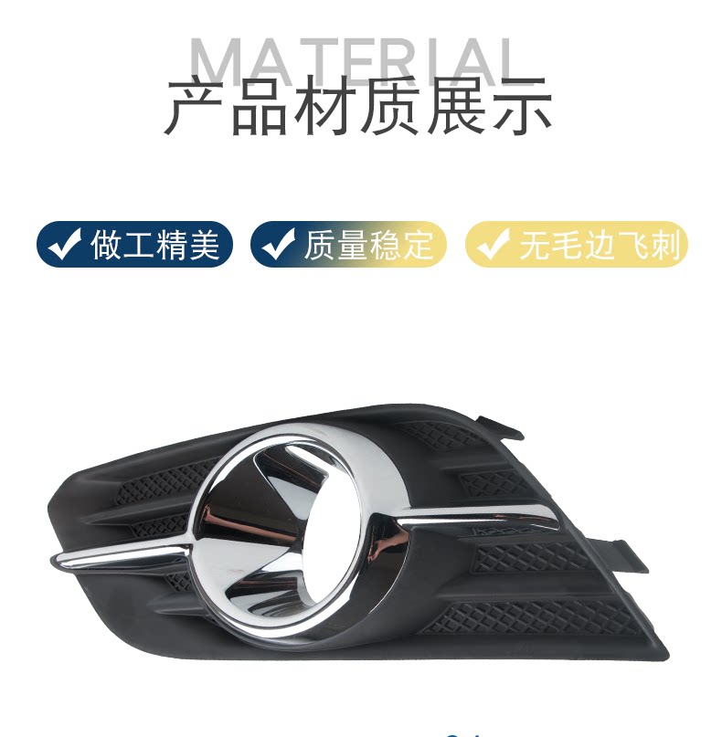 Gm1039172 Is Suitable for 13-15 Buick Encore Fog Light Frame with Bright Strip and Bright Circle