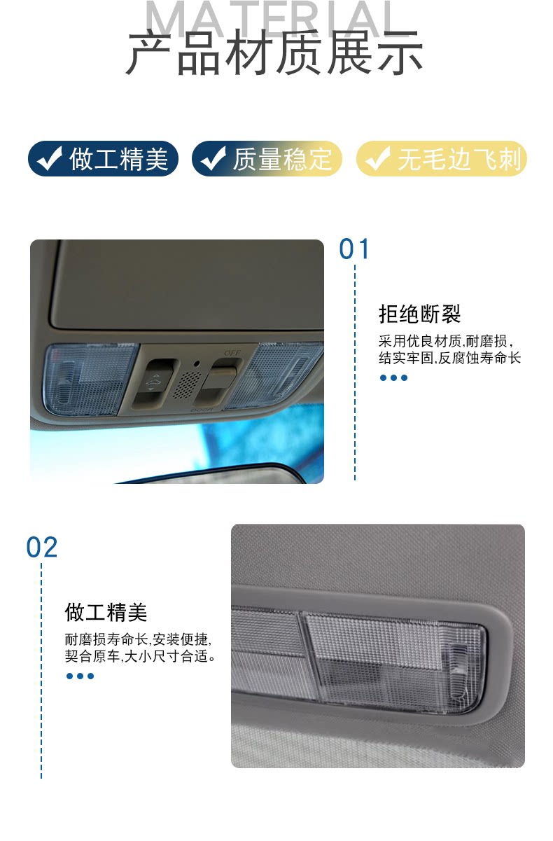 Suitable for Honda Accord CRV Odyssey Vanguard Fit Civic Reading Lampshade Indoor Ceiling Light Cover Lampshade