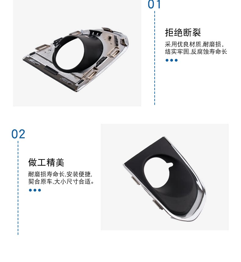 42392708 Is Suitable for Chevrolet Chuangku 14-18 Front Bumper Fog Light Frame Anti-Fog Lampshade