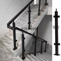 304 stainless steel fish mouth clamp column indoor and outdoor home stair handrails without support guardrail balcony glass without punching