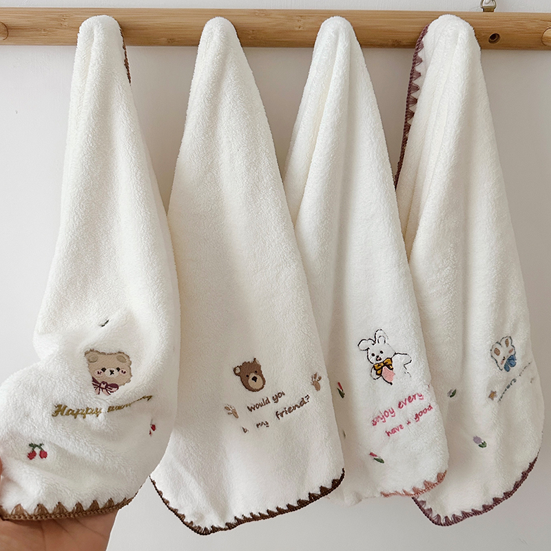 Household Face Towels for Men and Women Are More Absorbent Than Pure Cotton, Dry Quickly, and Do Not Shed Easily Children's Coral Swan