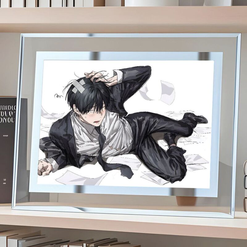 In-Stock, Quick Delivery, Korean Manhwa Special Edition Civil Servant Han Mula Merchandise, Crystal Glass Photo Frame, Genuine Product for Desktop or Room