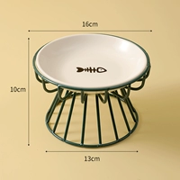 Пластина с рыбной костяной + рама зеленого железа