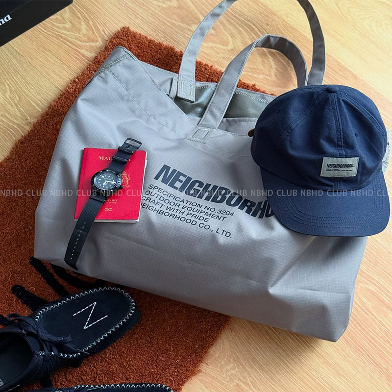 Nbhd Co-Branded Tote Bag Waterproof Camping Lightweight Japanese Style Large Capacity Letter Handbag Shoulder Canvas Bag Nbhd Co-Branded Tote Bag Waterproof Camping Lightweight Japanese Style Large Capacity Letter Handbag Shoulder Canvas Bag