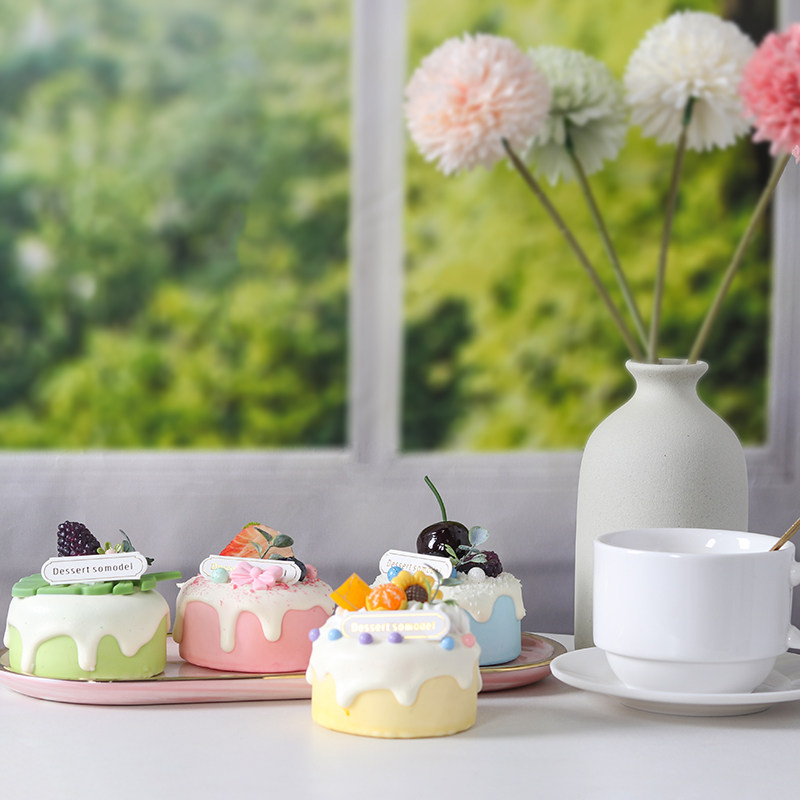 Simulation Cake Model Gonorrhoea Fruit Cake Dessert Terrace Decoration Scene Arrangement Wedding Photo Props-Taobao