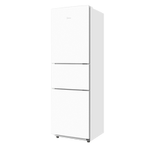 Midea white ultra-thin small refrigerator 223 three-door rental dormitory home official small energy-saving low noise