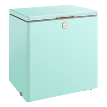 美的202升大容量复古冰柜家商两用小型冷冻柜冷冻保鲜囤货小冰箱