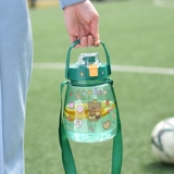 Милый мультяшный матовый стакан со стаканом, портативная вместительная и большая спортивная бутылка, популярно в интернете, градиент