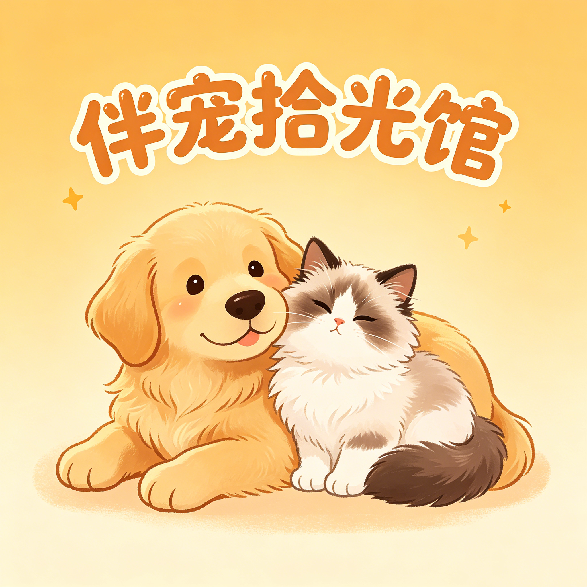 伴宠拾光馆的LOGO
