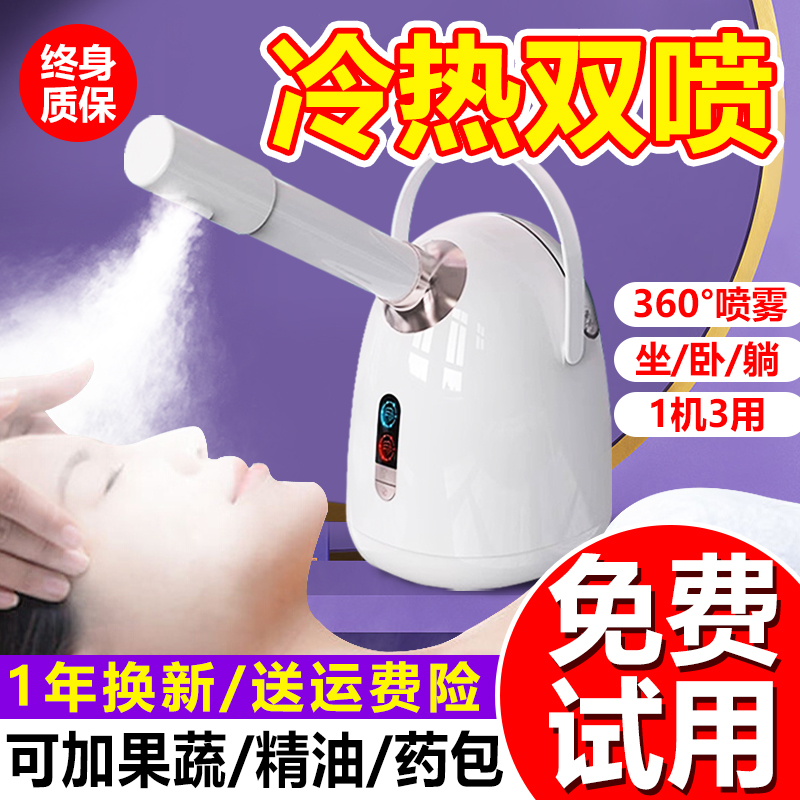 スチームフェイス器具 温冷ダブルスプレー スチームフェイス器具 家庭用スチーム温湿布 ホットスプレー スプレー 美容器具 保湿スプレー