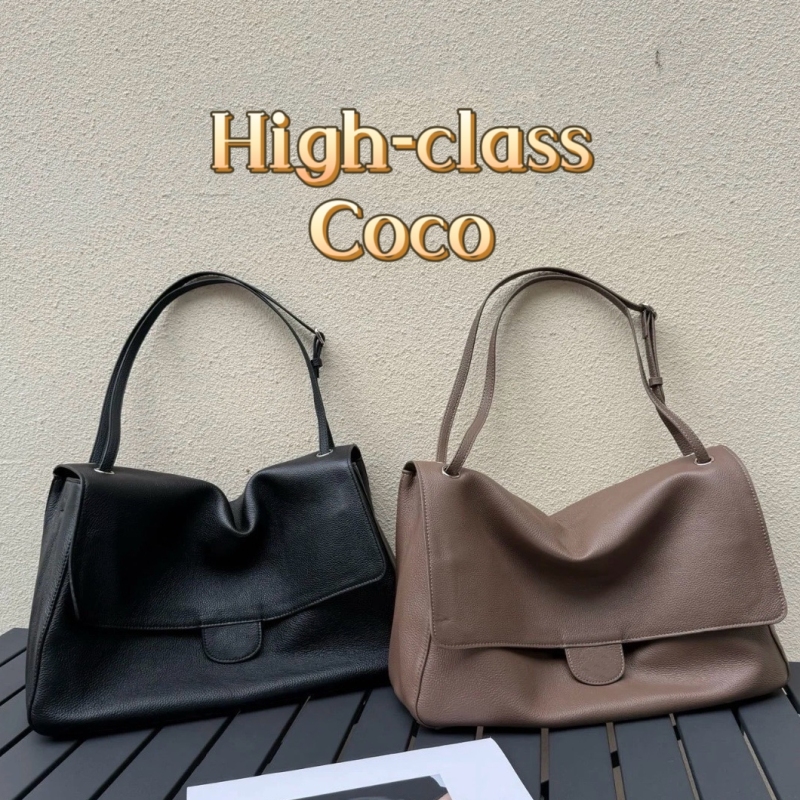 26S Maxi Flap Bag Small and Large Sizes Embossed Calfskin Tote Underarm Shoulder Bag Cf Airport Bag