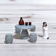Miniature Table and Chairs, Simulated Stone Table and Stone Bench, Table and Chair Micro-Landscape Materials, DIY Decorative Ornaments