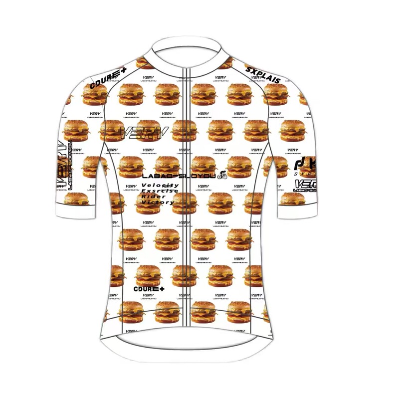 Mavp【Spicy Burger Hamburger Series】Cycling Clothing Short-Sleeved High-Elastic Quick-Drying Mountain Road Cycling Equipment Mavp【Spicy Burger Hamburger Series】Cycling Clothing Short-Sleeved High-Elastic Quick-Drying Mountain Road Cycling Equipment