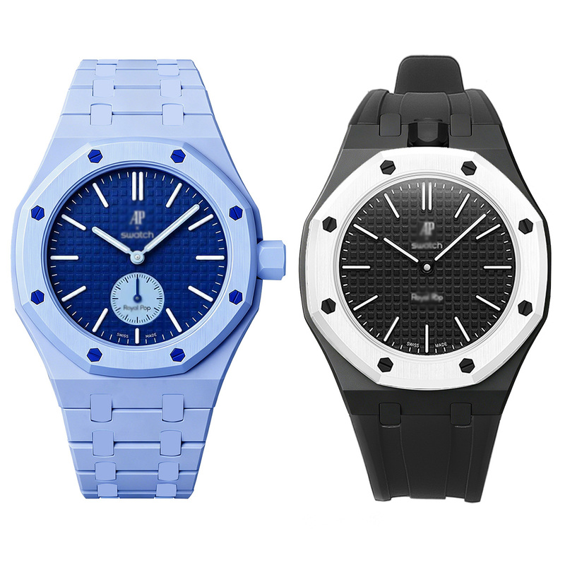 Modification Accessories Ap Co-Branded Swatch Watch Case and Strap Bio-Ceramic Royalpop
