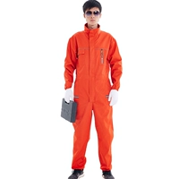 Стоящий воротник оранжевый костюм