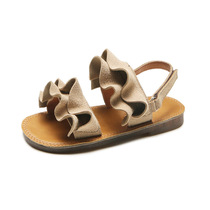 Fashion Girls Beach Sandals Casual Lotus Leaf Comfortable So