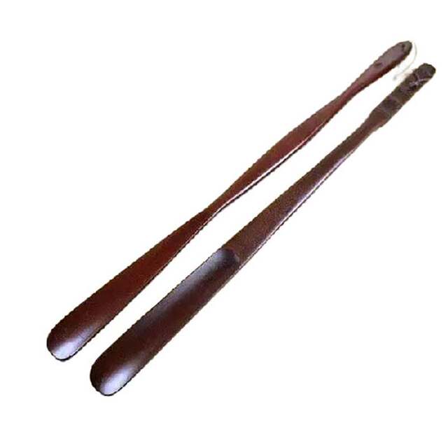 Imported High-Quality Original Solid Wood Shoehorn with Long Handle for Elderly and Pregnant Women, Walnut Wood, Special Price,