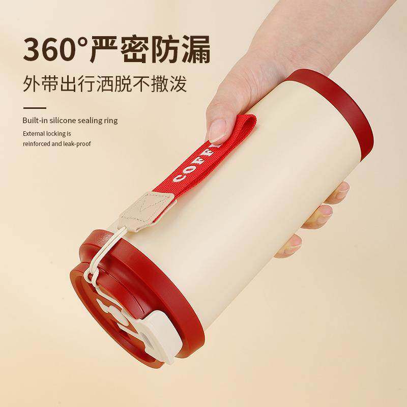 New Stainless Steel Fully Automatic Stirring Thermos Cup, Simple and Stylish, Lazy Coffee Cup, Portable Shaker Cup