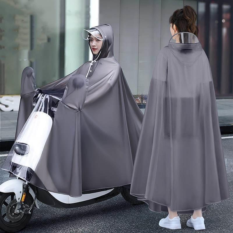 Electric Motorcycle Raincoat for Men and Women, Long Full-Body Rainproof Poncho, Oversized Thin Model, Motorcycle-Specific Rainwear for Summer